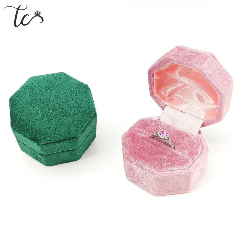 

Velvet Ring Container Ear Studs Boxes Holder For Wedding Engagement Ring Earrings Necklace Display Gift Wrap Packaging