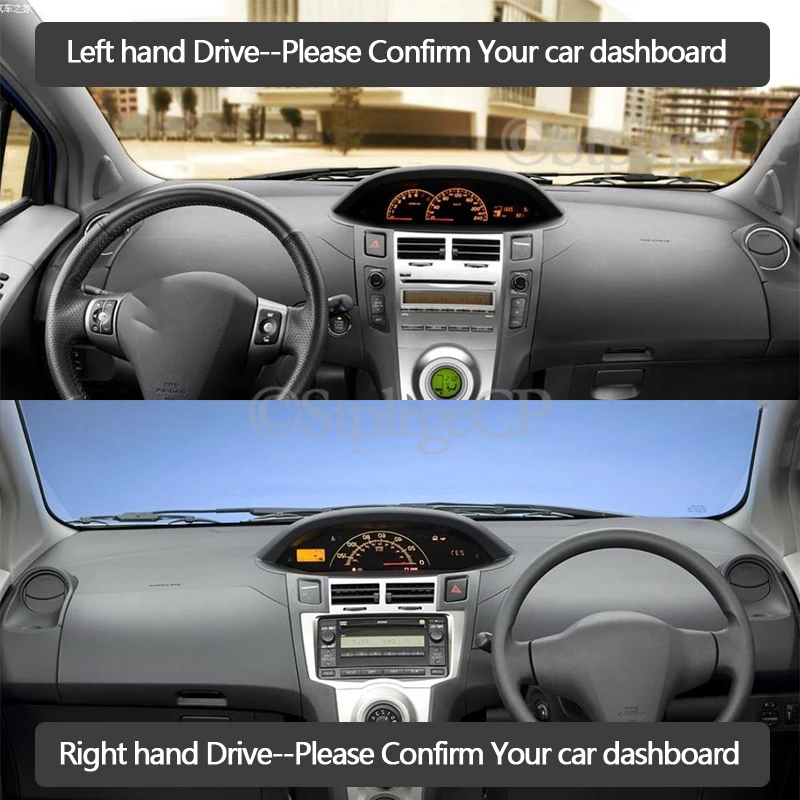 for Toyota Yaris Vitz XP90 2006~2011 90 Anti-Slip Mat Dashboard Cover Pad Sunshade Dashmat Carpet Car Accessories 2007 2008 2009