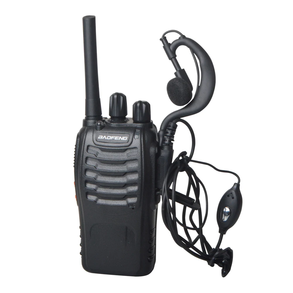 Talkie-walkie BF-88E PMR, 16 Canaux UHF, 0.5W, 446 MHz, Noir, Neuf