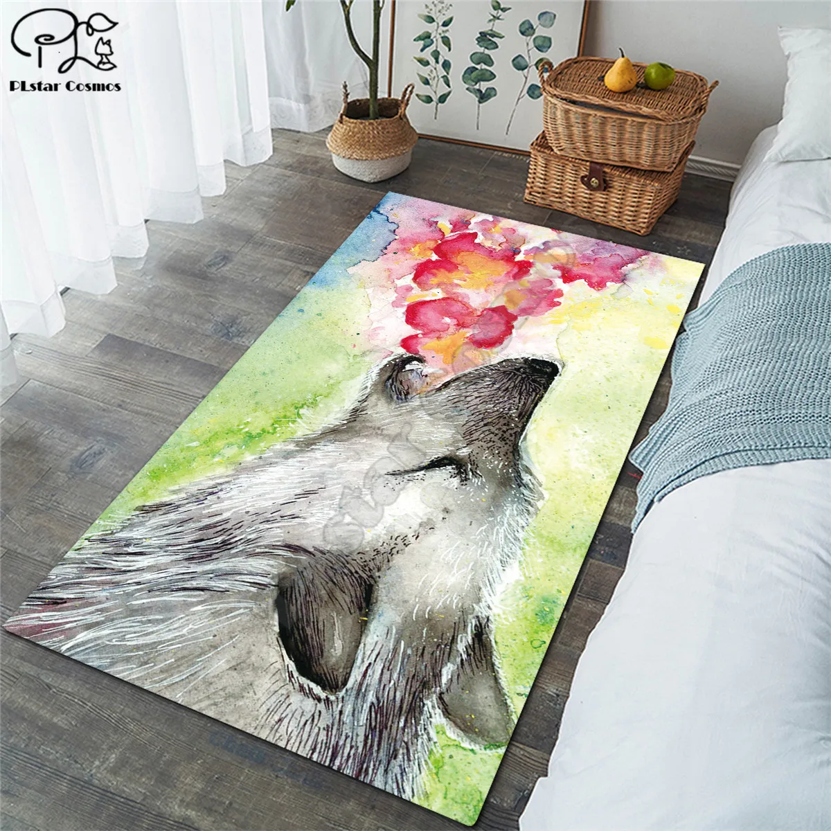 

Wofl Carpets Soft Flannel 3D Printed Rugs Mat Rugs Anti-slip Large Rug Carpet Home Decoration style-2