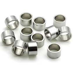20PCS Stainless Steel Tube Spacer Beads for Bracelet Making Metal Loose Big Hole Beads DIY Handmade Jewelry Making Accessoies