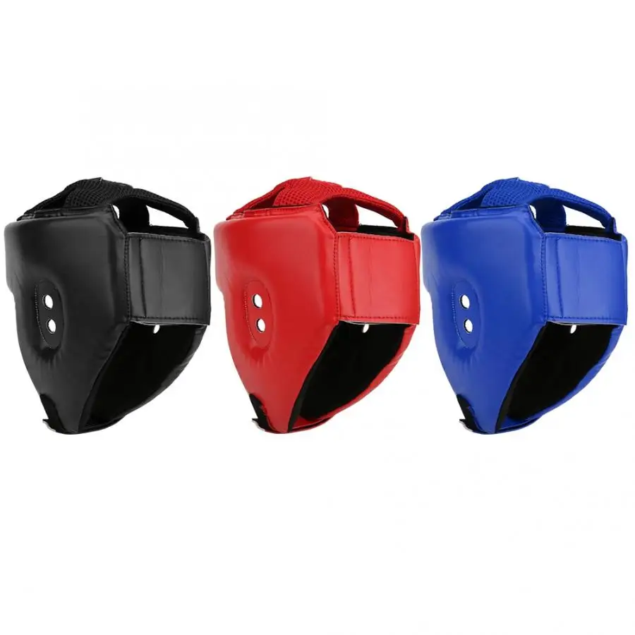 بو الجلود ركلة خوذة الملاكمة للرجال والنساء ، الكاراتيه رئيس الحرس ، MMA ، الكيك بوكسينغ ، تدريب القتال ، حماية الرأس
