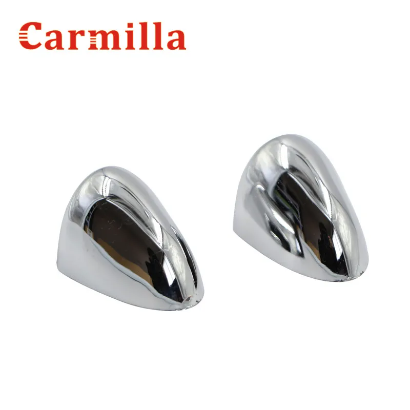 Carmilla Car ABS Chrome water spray nozzle cover sticker sprinkler head wiper accessory  for Chevrolet Cruze 2009 - 2014