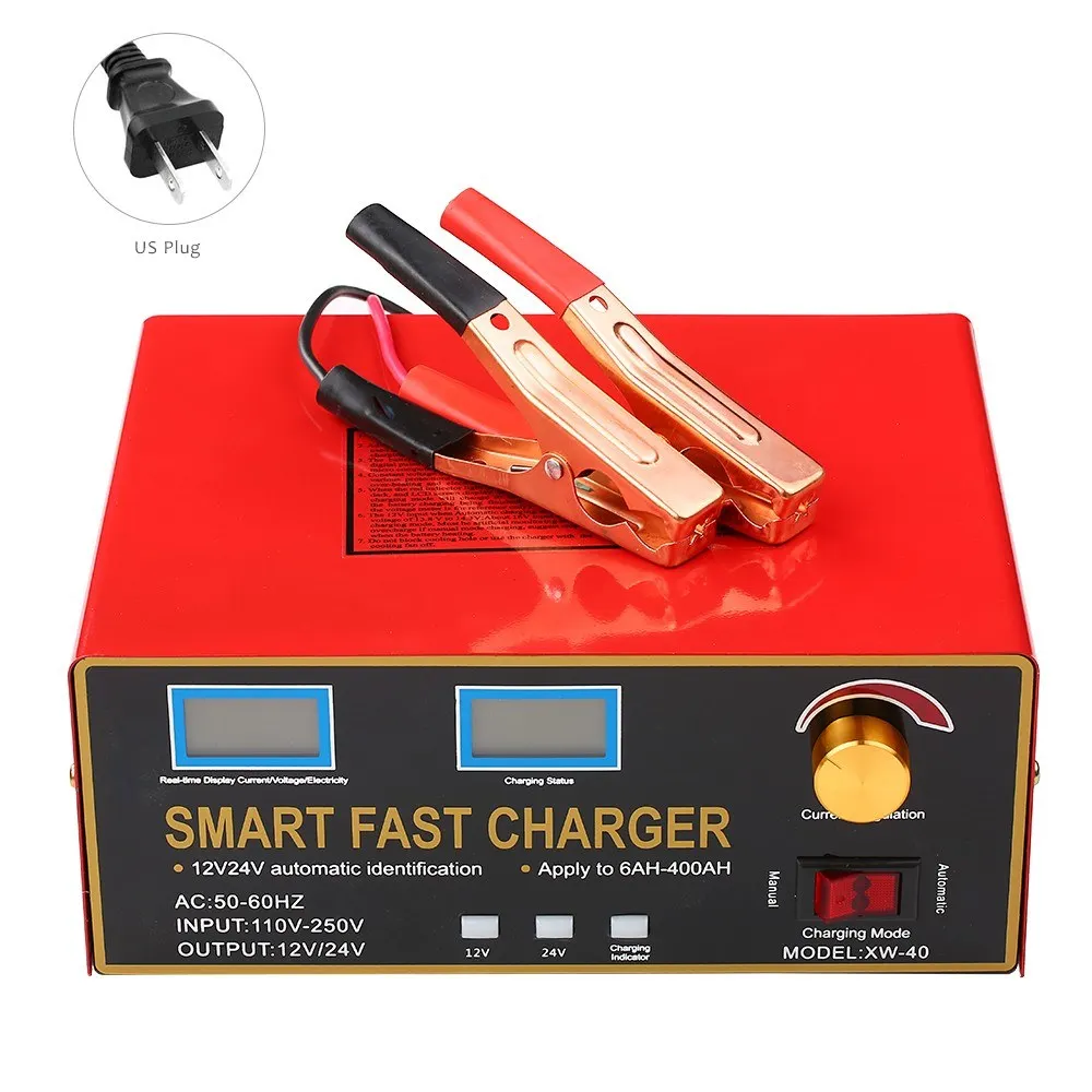 

12V/24V 23A/18A 600W 6AH-400AH Smart Pulse Repair Battery Charger and Maintainer