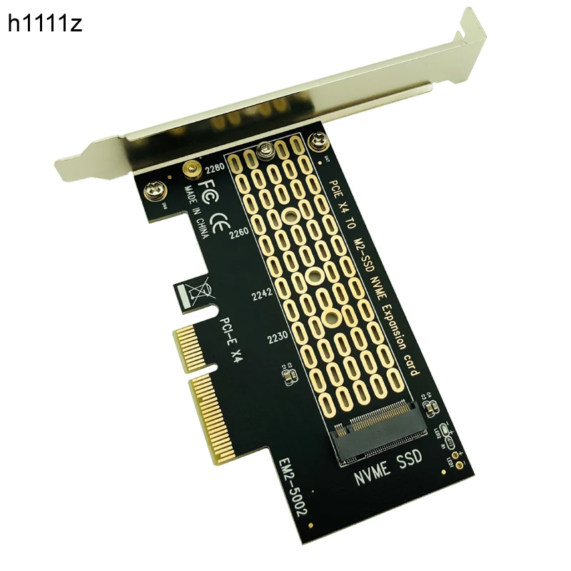 

H1111Z Add On Cards PCI Express m.2 Adapter/Riser M.2 SSD PCIE Adapter M.2 2280/SSD NVME PCIE SSD-M.2 PCI-E 4x PCIE 3.0 Adapter