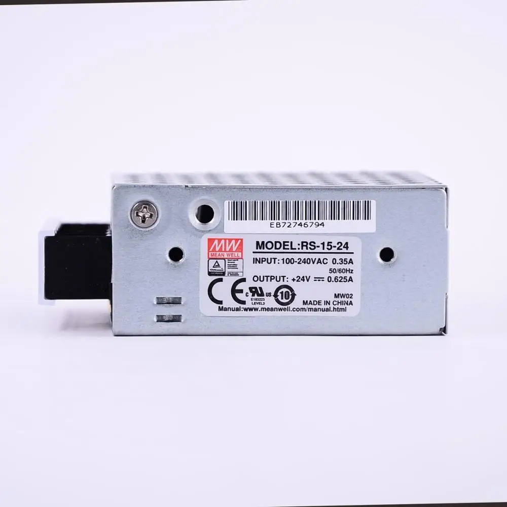 Mean Well RS-15-24 AC/DC 15W/0.625A/24V Single Output Switching Power Supply meanwell online store