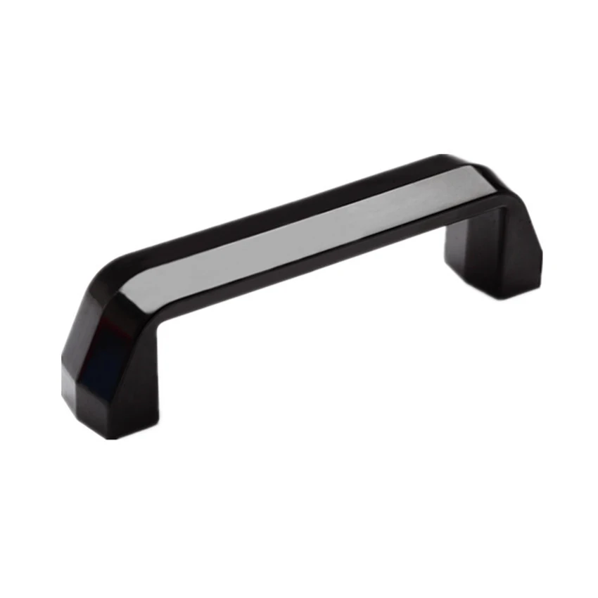 Cabinet Pull Black Cabinet Handle Bakelite Pull Handle 120mm Hole Center for Industrial Machine, M8 Thread, Heat Resistant