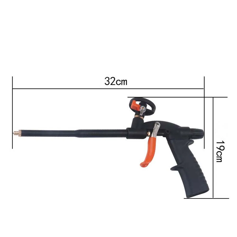 Pistolet Spécial en PolyVrac pour Mastic D.lique, Mousse PU, Extensible, Application de Pulvérisation, Longueur 32cm