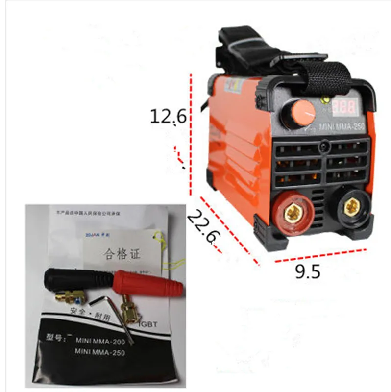 For free 120A 180-250V Compact Mini MMA Welder Inverter ARC Welding Machine Stick Welder