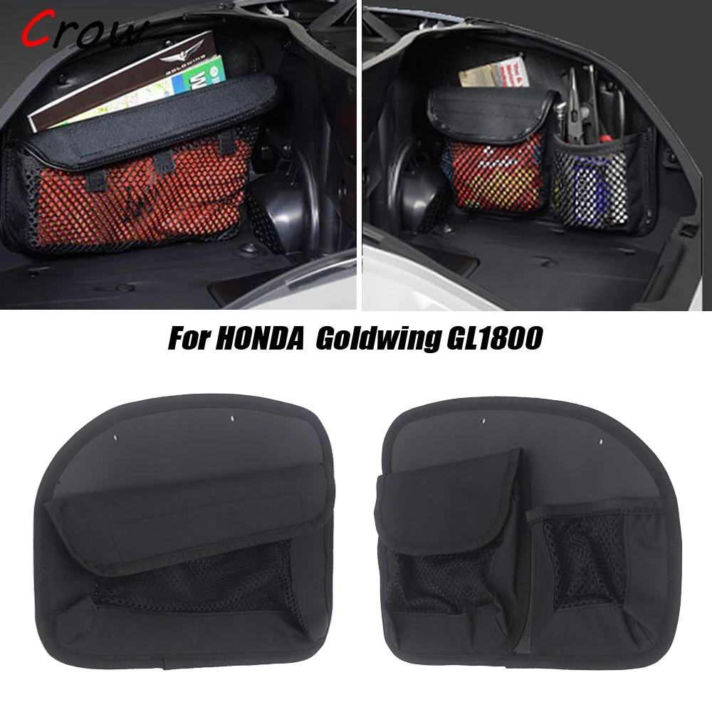 Motorcycle Trunk Lid Organizer Bag Tool Bags Rear Tail Bag Case Black For HONDA GOLD WING GL 1800 Goldwing GL1800 2018+UP