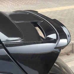 SPOILER For ford fiesta st MK7 MK7.5 REAR WING ABS BALCK CARBON FIBER REAR SMALL EXTENSION CAP Stickers car styling accessories