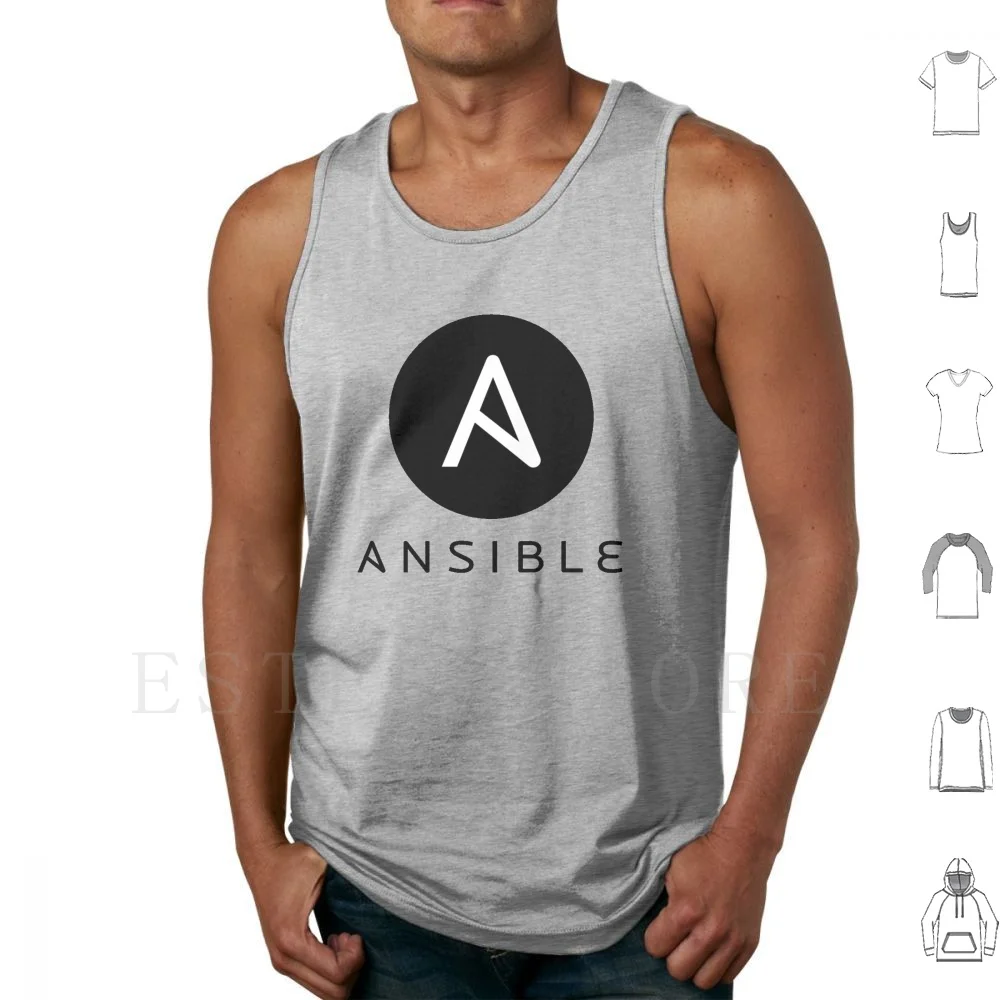 سترة علوية بدون أكمام من Ansible بدون أكمام برمجة Golang Java Kotlin Geek Devops Ansible Redhat Linux Windows Microsoft Code