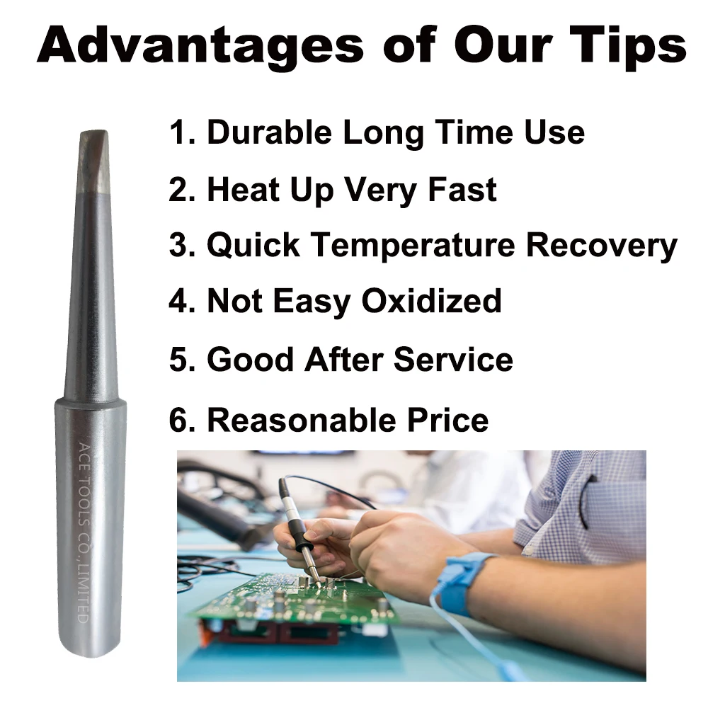 T18 Series Soldering Tips Fit HAKKO FX-888 FX-888D FX-8801 FX-600 Lead Free Iron Nozzle Welding Handle Pencil Bit