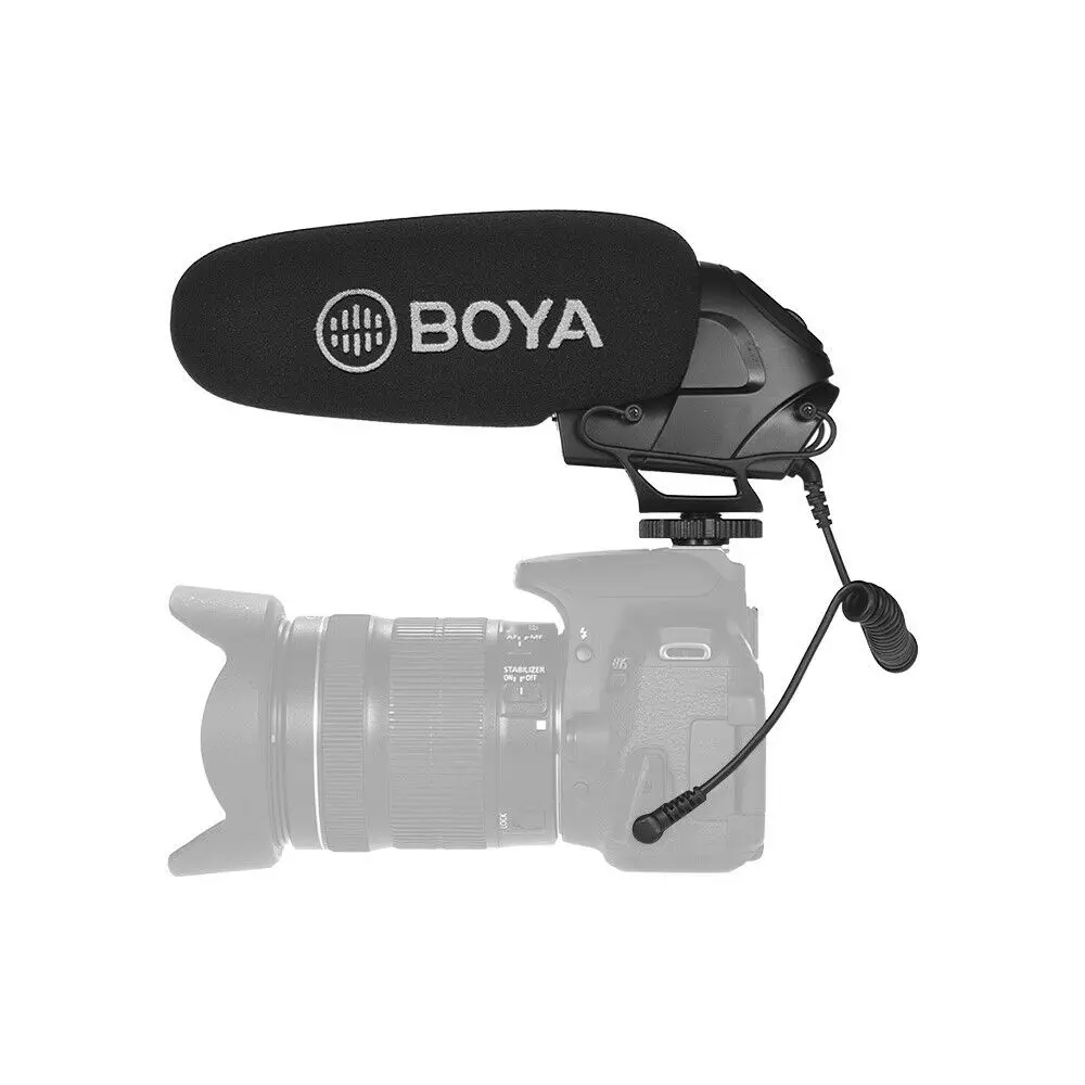 Boya BY-BM3030 BM3031 BM3032 BM3032 BM3011 Microphone On-Camera Shotgun Condenser Supercardioid for DSLR Cameras Audio Recorders