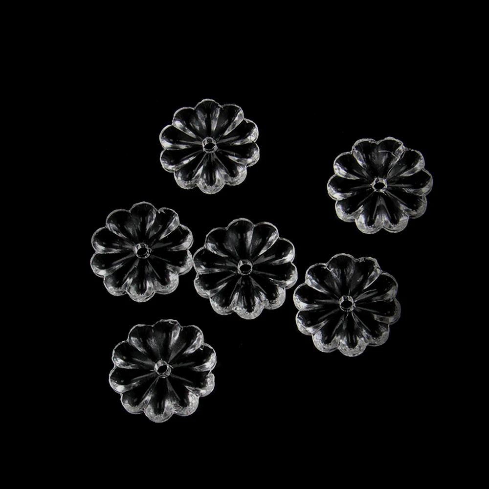 Clear Crystal Rosette Beads 16mm/20mm/25mm/30mm/35mm Crystal Glass Cheap Beads for Crystal Crafts Home Decor Free Shipping