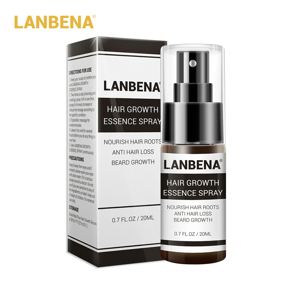 LANBENA Hair Growth Essence Spray Product Preventing Baldness Consolidating Anti Hair Loss Nourish Roots Easy To Carry Hair Care