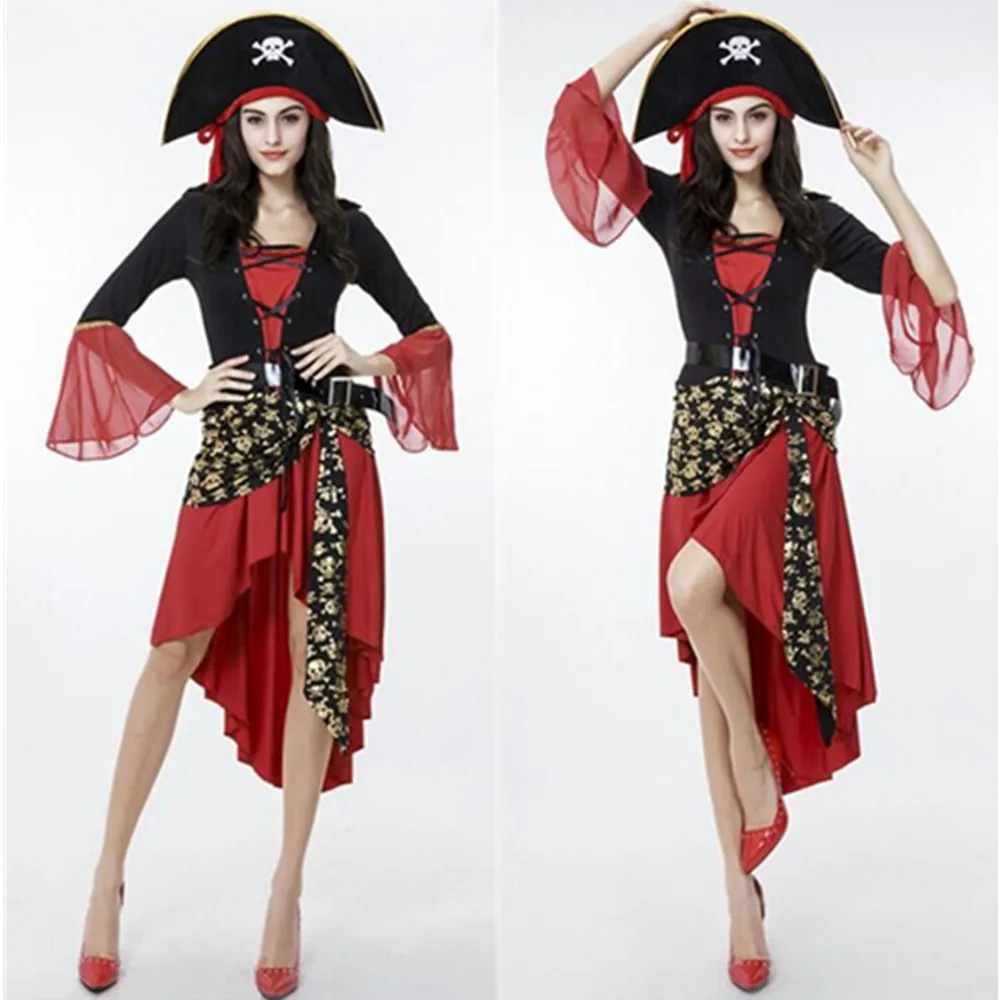 Traje de Cosplay para adultos, traje Sexy de pirata para mujer, disfraz de fiesta de fantasía para carnaval y Halloween