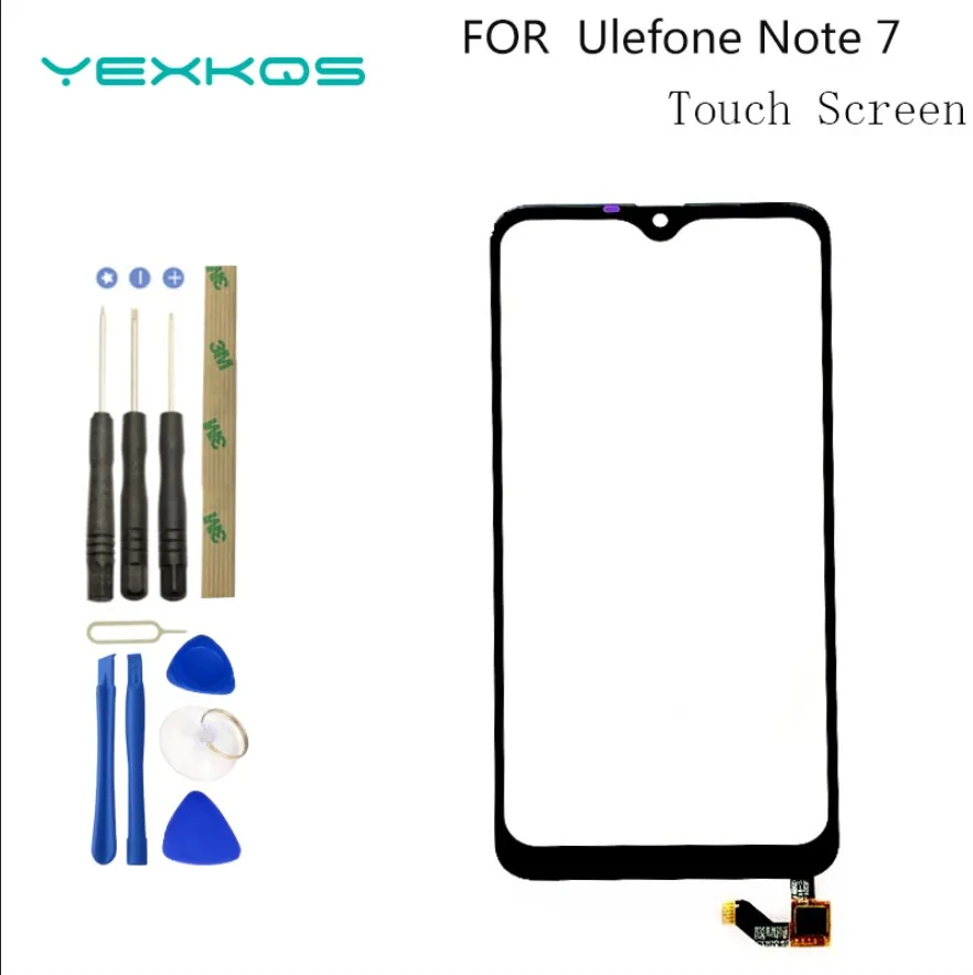 6.1'' For Ulefone Note 7 / S11 Touch Panel Touch Screen Digitizer Sensor Repair Touch Glass Lens +Tools 3M Glue