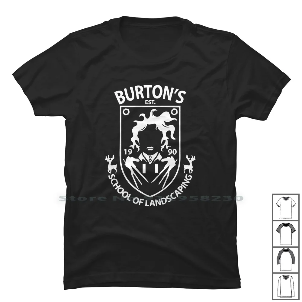 Burton School Of Landscaping T Shirt 100% Cotton Video Music Movie Games Tage Ping Land Art Age To Pi Ny