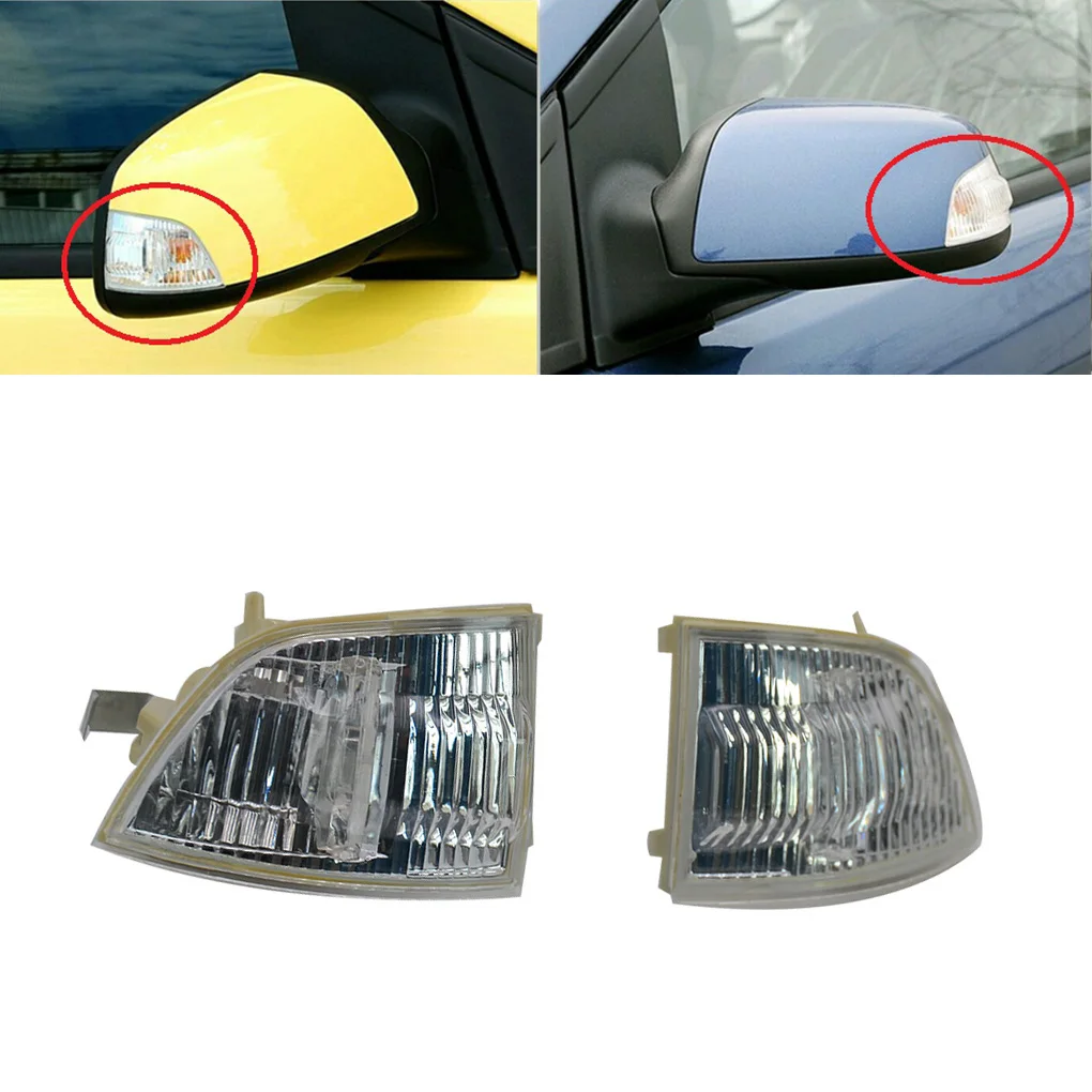 

1 Pair Car Rear View Mirror Turn Signal Light Cover Replacement for Ford Focus C-MAX 2003-2013 6M5Y 13B381