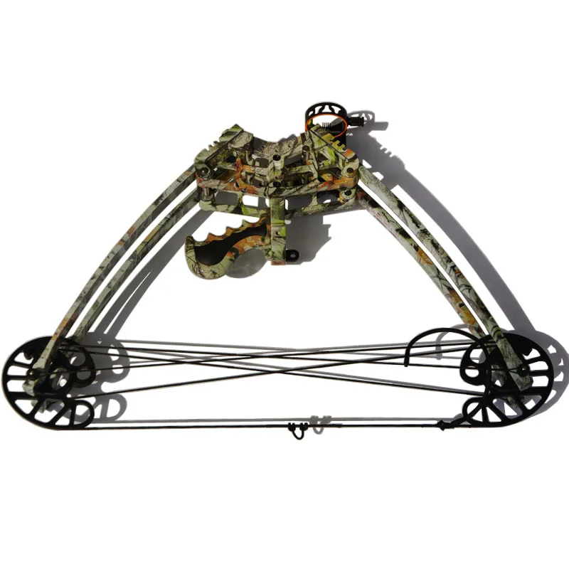 45lbs Archery Triangle Bow Camo Color Compound Bow 1 Unit Triangle Bow For Left And Right Hand Hunting Fishing Accessories