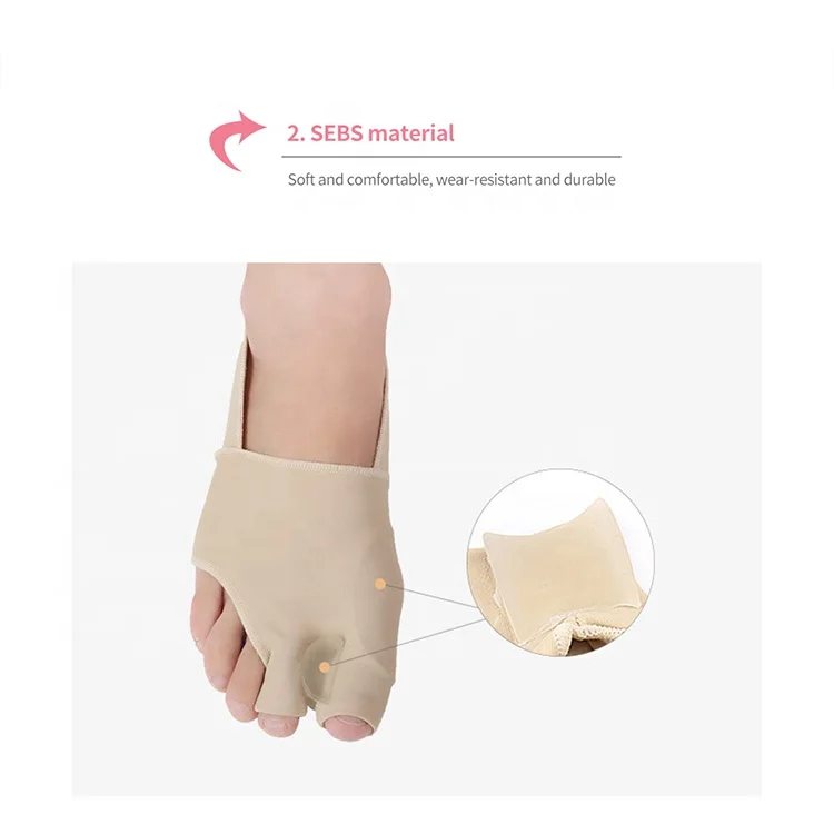 Gel Wearable Voetverzorging Compressie Bunion Corrector Relief Mouw Inlegzolen Voetbeenderen Hallux Valgus Teenseparator Stijltangen