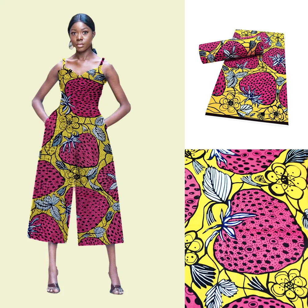 2021 Africa Ankara Prints Batik Patchwork Fabric Real Wax African Sewing Material 100% Cotton Good Quality Tissu For Dress Craft