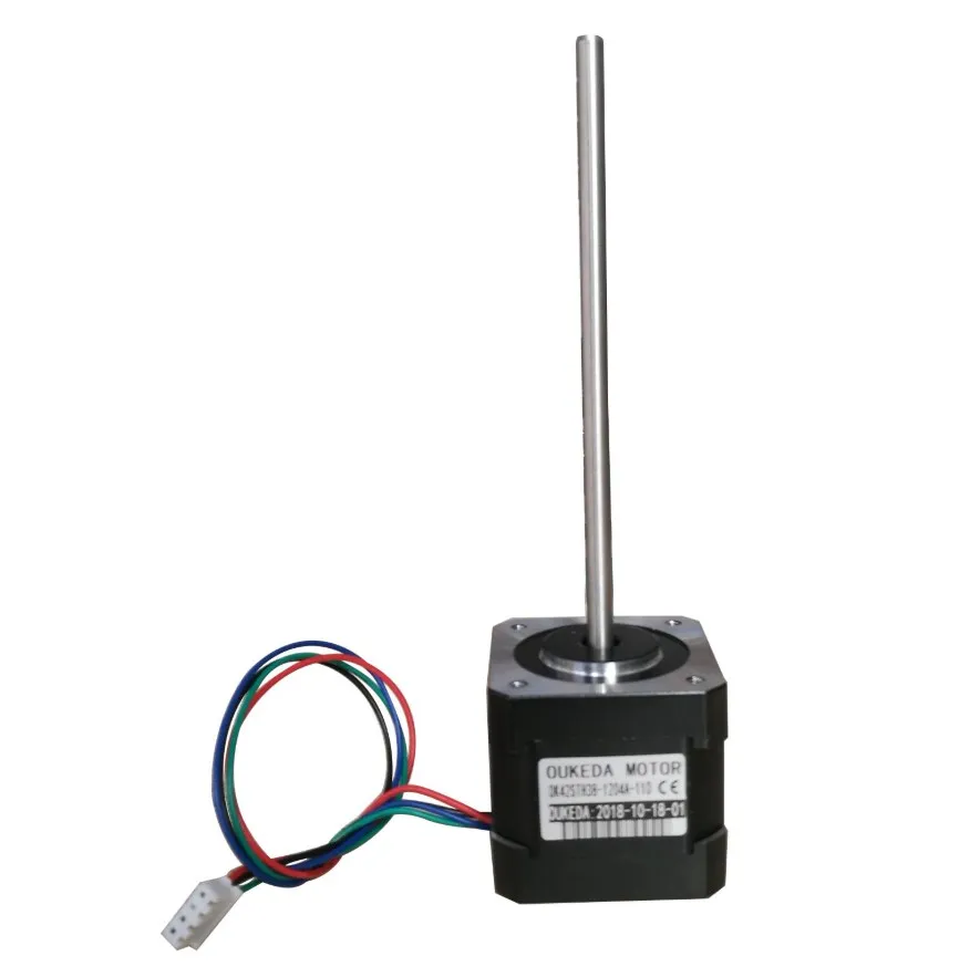 42 stepper motor long shaft 0.45Nm 42BYGH40 Nema17 42 long shaft stepper motor shaft length 110mm