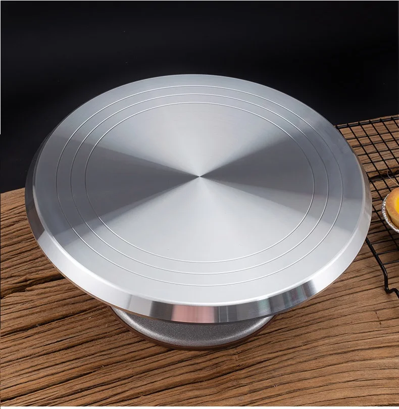 25cm Alloy Cake Turntable Cake Stand Platform Round Rotating Revolving Cake Tools