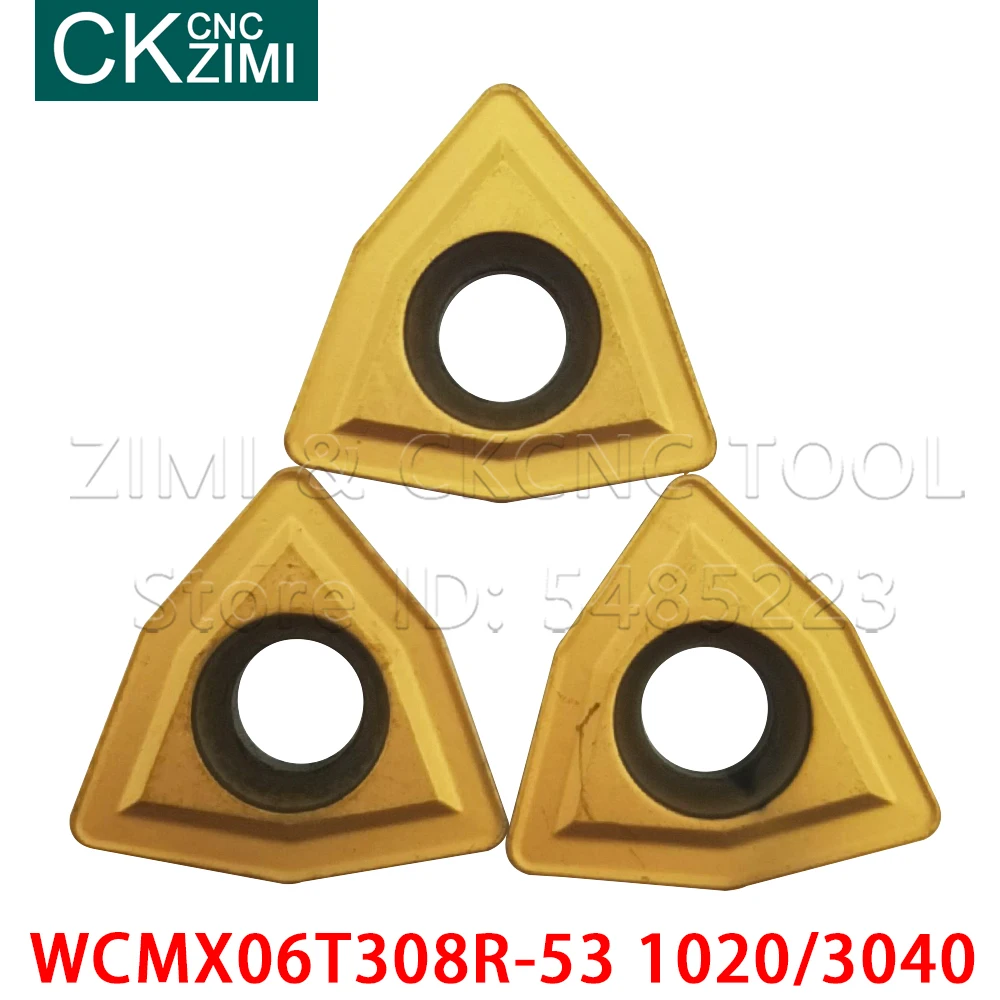 

WCMX06T308R-53 1020 3040 WCMX06T308R BP010 CNC Carbide blade WCMX 06T308 drill turning tools lathe Carbide Inserts U drill blade