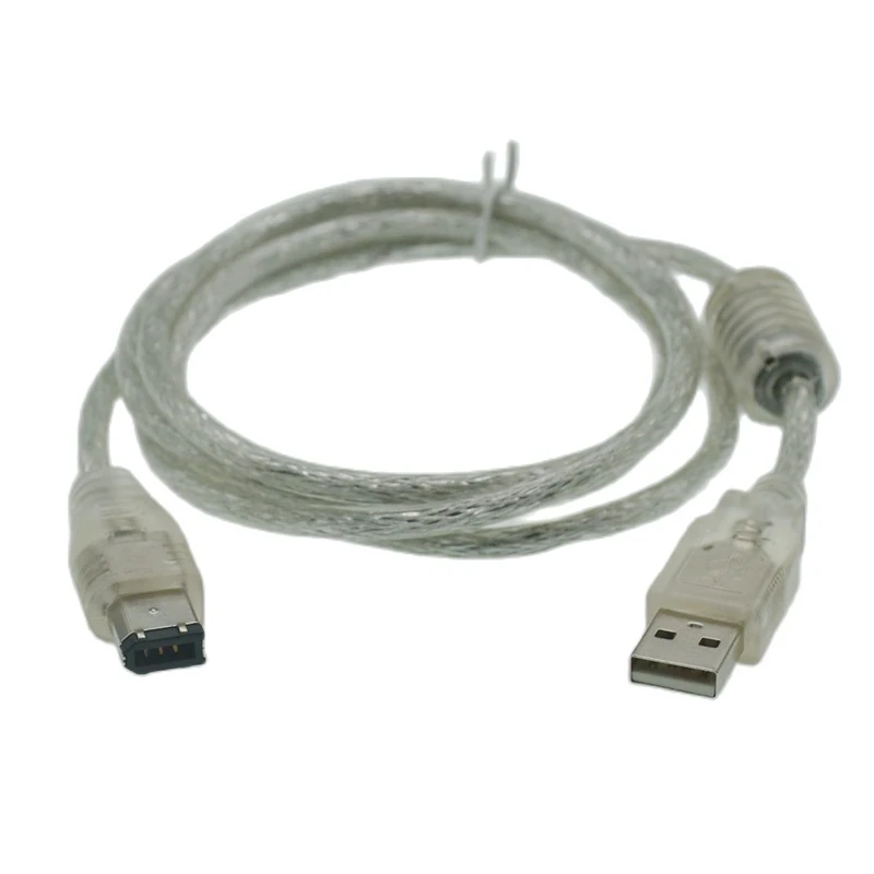 Câble de transmission de données USB mâle vers 1.5, 1394 m, 5 pieds, 6 broches mâle vers IEEE Firewire 1394, pour ordinateur, appareil photo numérique D