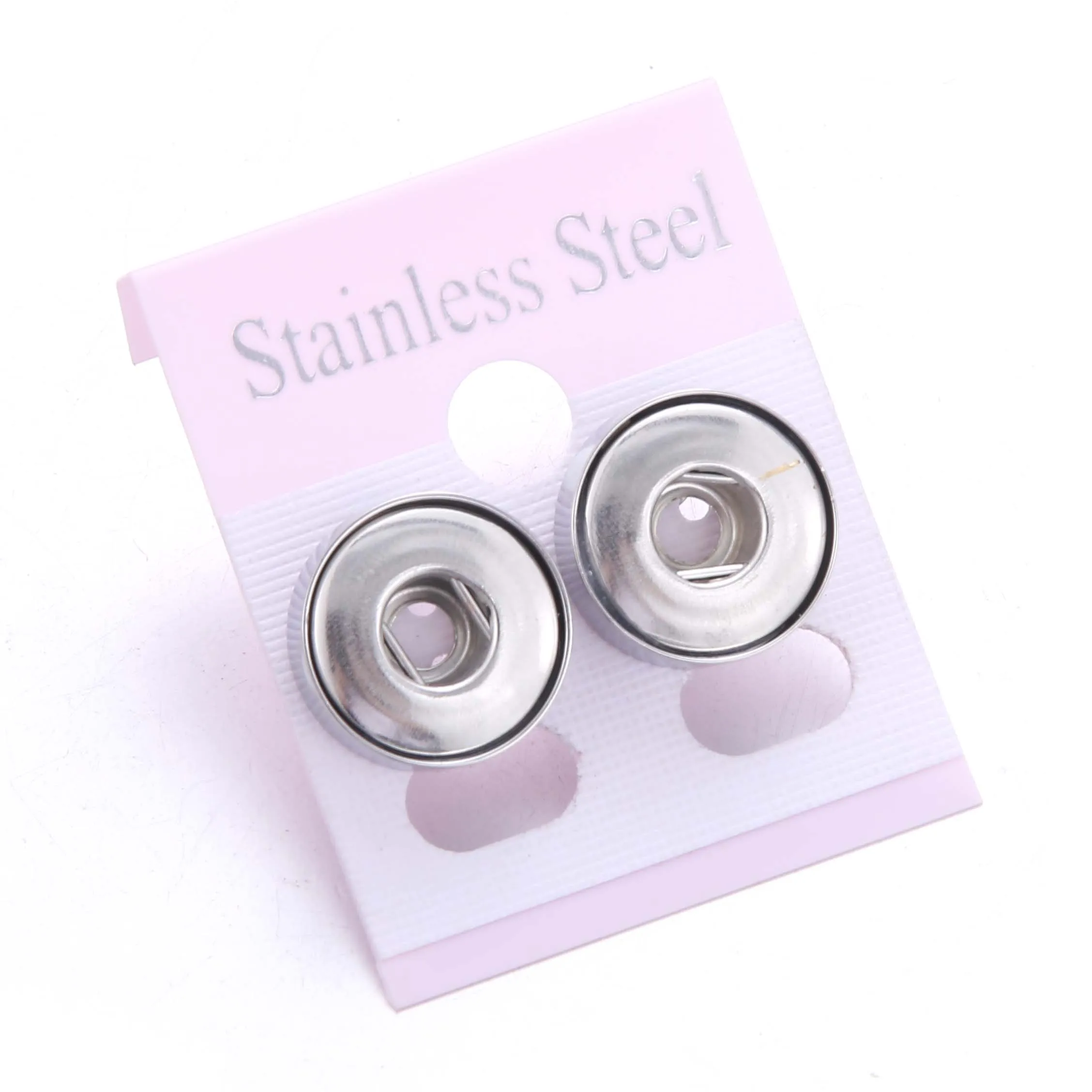 Snap Jewelry Earrings Stainless Steel 12mm Snap Button Earrings Hollow Out Water Drop Mini 12 mm snap earring charm Buttons