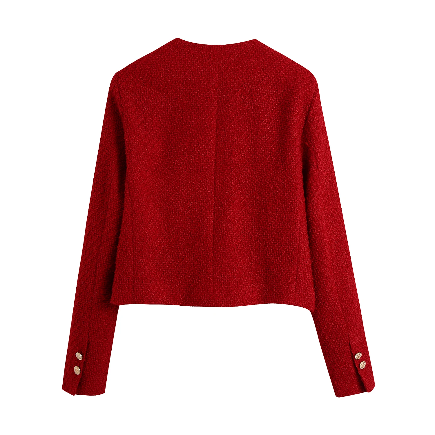 XNWMNZ-Chaqueta de traje de doble botonadura para mujer, falda de textura de cintura alta, ropa profesional de oficina, color rojo, otoño