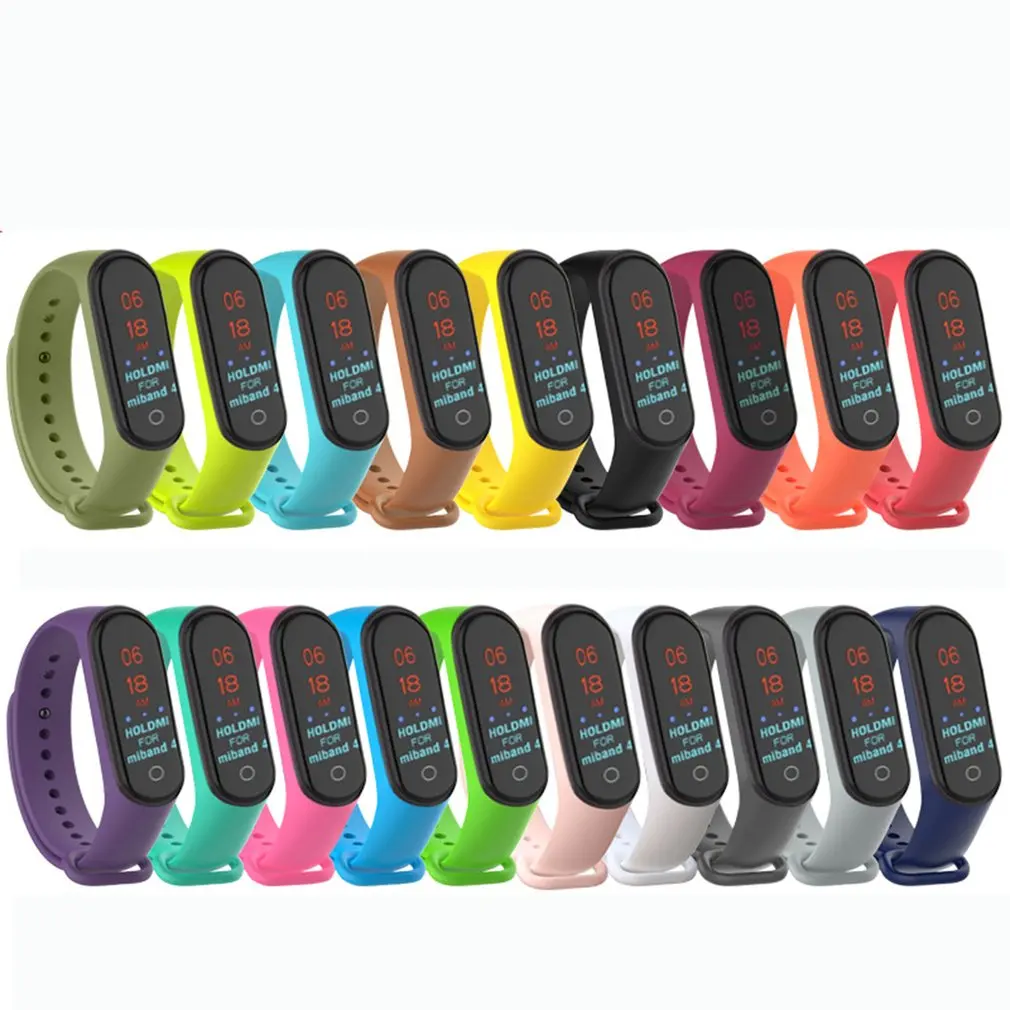 Bracelet For Xiao Mi Bracelet 4 Wristband Fitness Watch Band 2020 New Millet Silica Bracelet 4 Wristband Smart Sports Bracelet