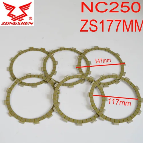 Imagen 2 del producto Disco de placa de embrague de motor NC250 ZS177MM 250CC ZONGSHEN RX3 zs250gy KAYO t6 k6 BSE 250cc 4 válvulas dirt pit bike piezas de atv