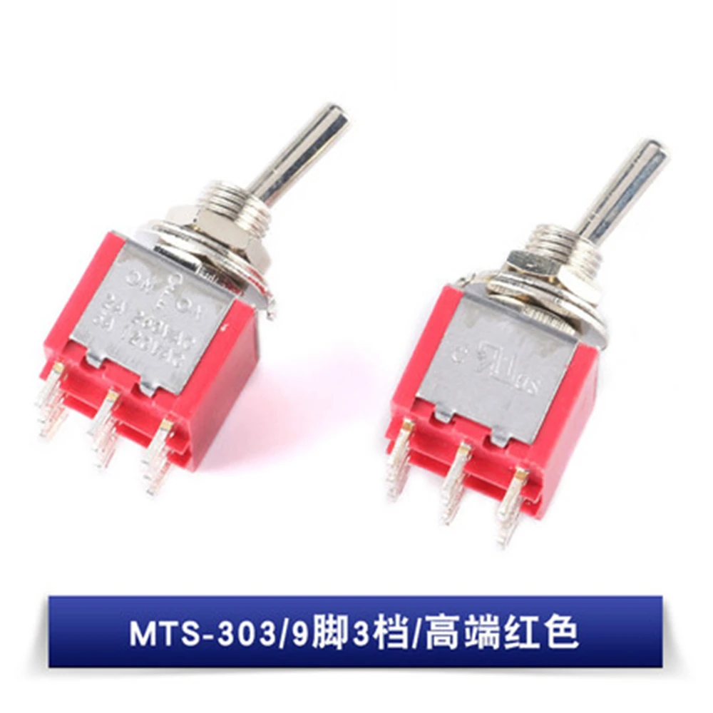 2PCS Miniature Toggle Switch Single Pole Double Throw SPDT DPDT ON-OFF-ON ON-ON Toggle no/self-reset MTS-102-103-202-223-403-203