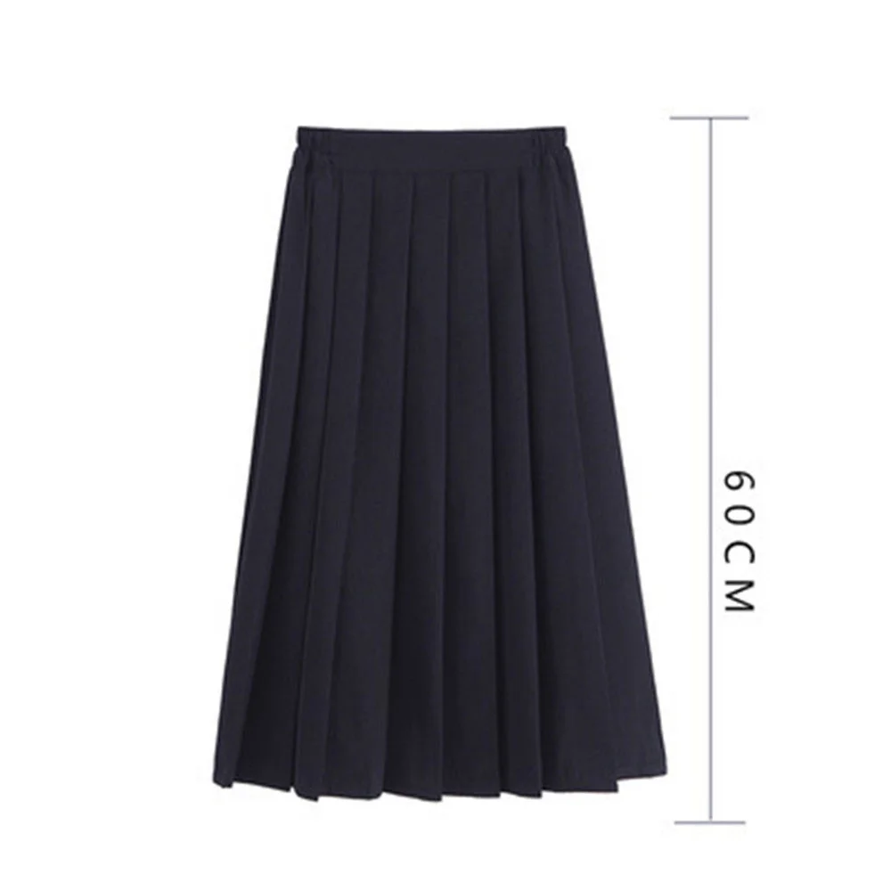 2021 Teenage Girl Pleated Skirts School Uniform Long Skirts 12 14 15 16 18 20 year Big Girl High School Students Clothing AA4475