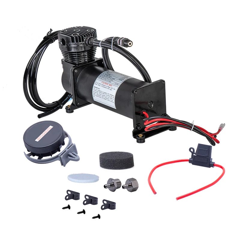 Universal Black / Silver DC 12V MAXPOWER 200 PSI OUTLET 3/8 or 1/4  Car Air Suspension Compressor/ Pump With Accessory