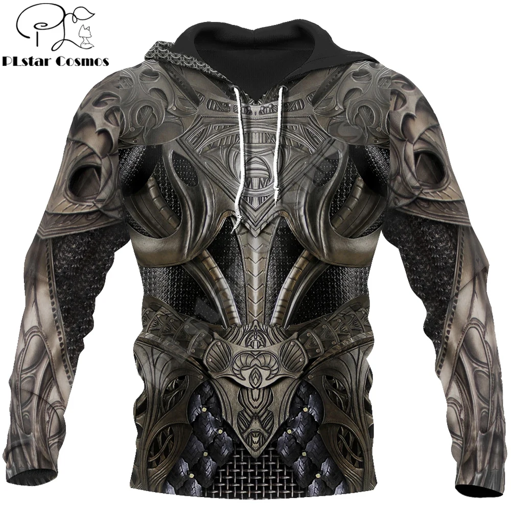 

3D Printed Chainmail Knight Armor Men Hoodie Knights Templar Harajuku Fashion Jacket pullover Unisex Cosplay hoodies QS-005