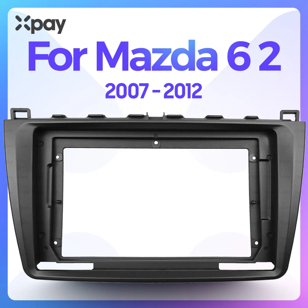 9 inch 2din car dashboard frame CD DVD GPS suitable for teyes car radio decoration kit audio panel Mazda 6 2 2007-2012 frame