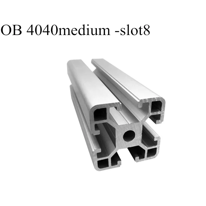 Industrial Aluminum Profile European Standard 4080L Bright Black Square Tube 40×80/4040N1/4080Right Angle/40120/4040Black/Medium