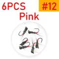 6 piezas talla 12 rosa