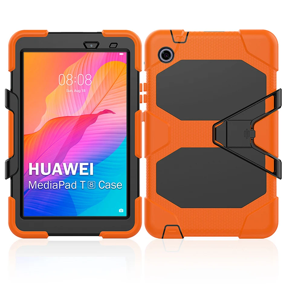 Heavy Duty Durable Abdeckung für Huawei Matepad T8 Stoßfest Abdeckung 2020 Kobe2-L03/Kobe2-L09 Silikon Fall mit Ständer + Stylus