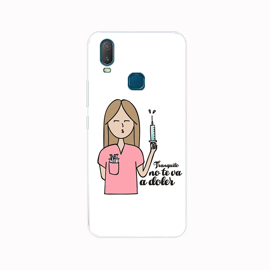 318FG    Cartoon Medicine Nurse Doctor Dentist gift Soft Silicone Tpu Cover phone Case for VIVO Y3 Y11 Y12 Y15 Y17 Neo Pro Case