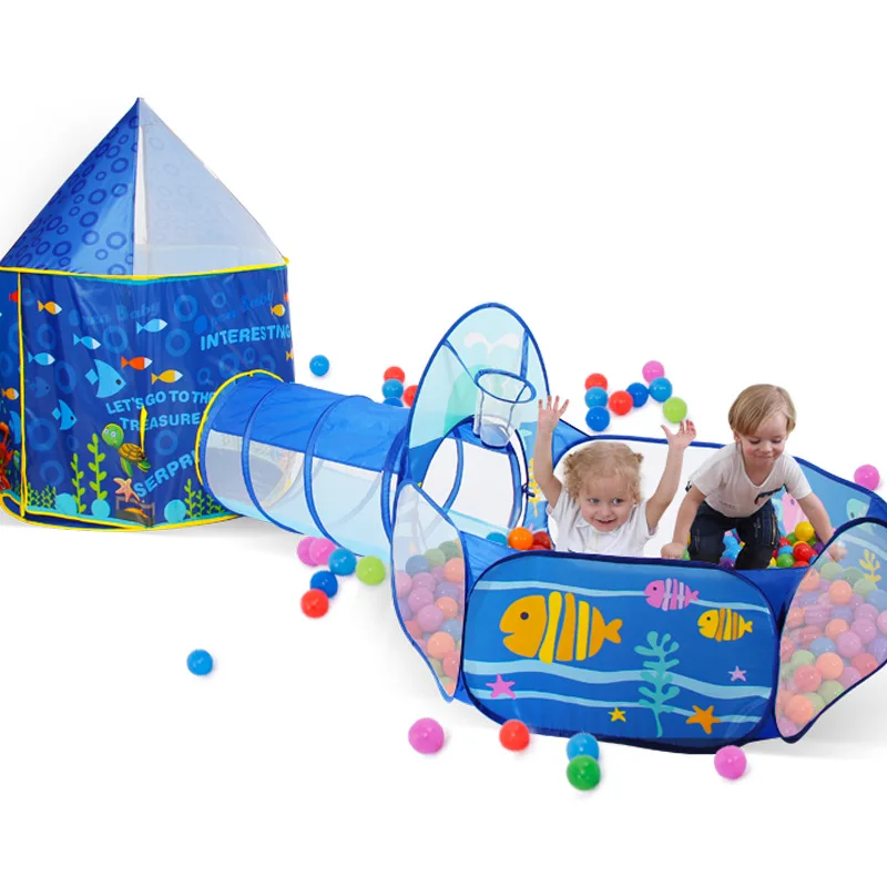 Tente 3 en 1 pour enfants, maison de jeu, Portable, jouets, espace, jouet, Tunnel rampant amovible