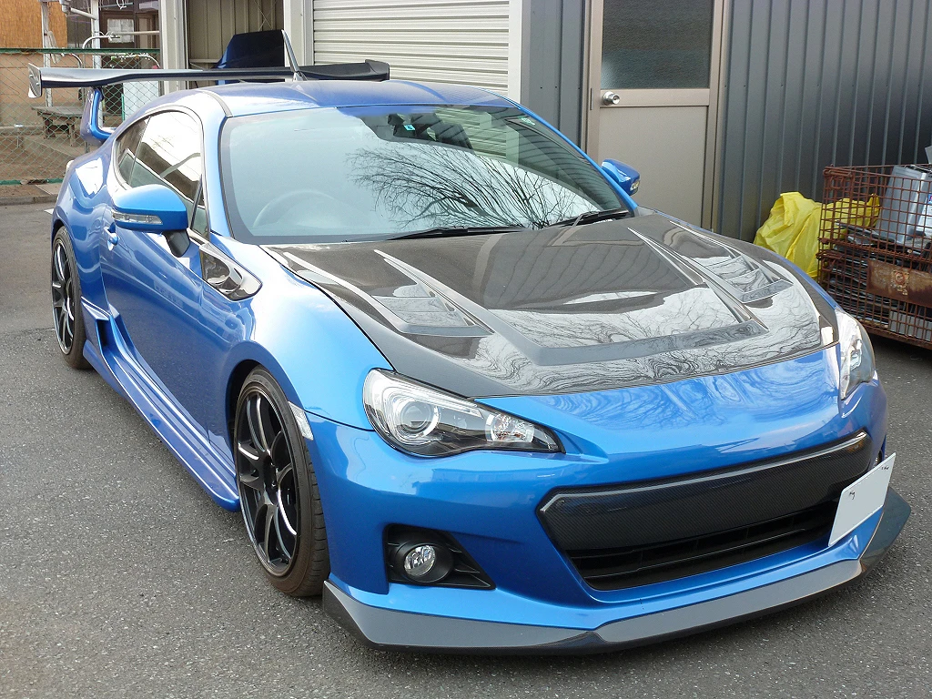 

For Subaru 13-16 BRZ SCF Style Carbon Fiber Front lip Bumper Splitter Under spoiler Exterior body kits