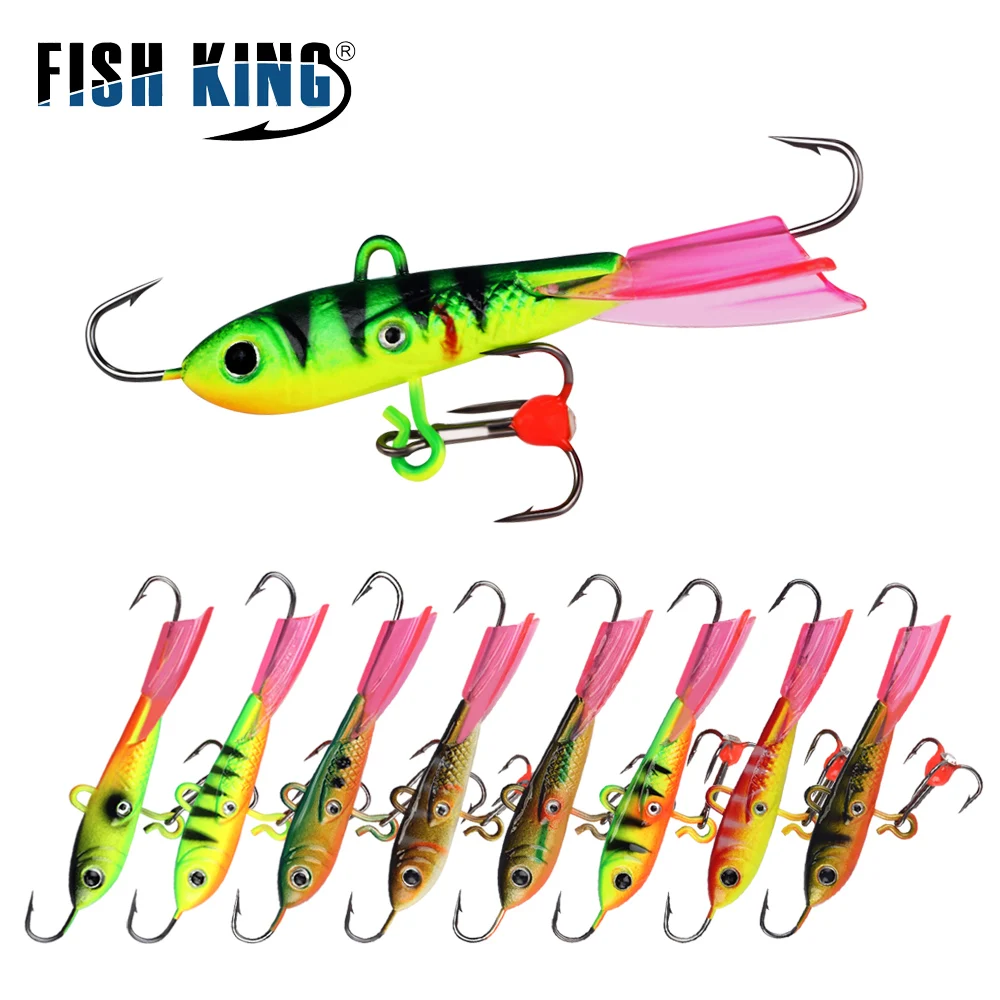 FISH KING Winter Ice Fishing Lure 6.3cm/10g 8.5g/20g Balancer For Fishing Bait Carp Fishing Hooks Hard Lure Pesca Tackle