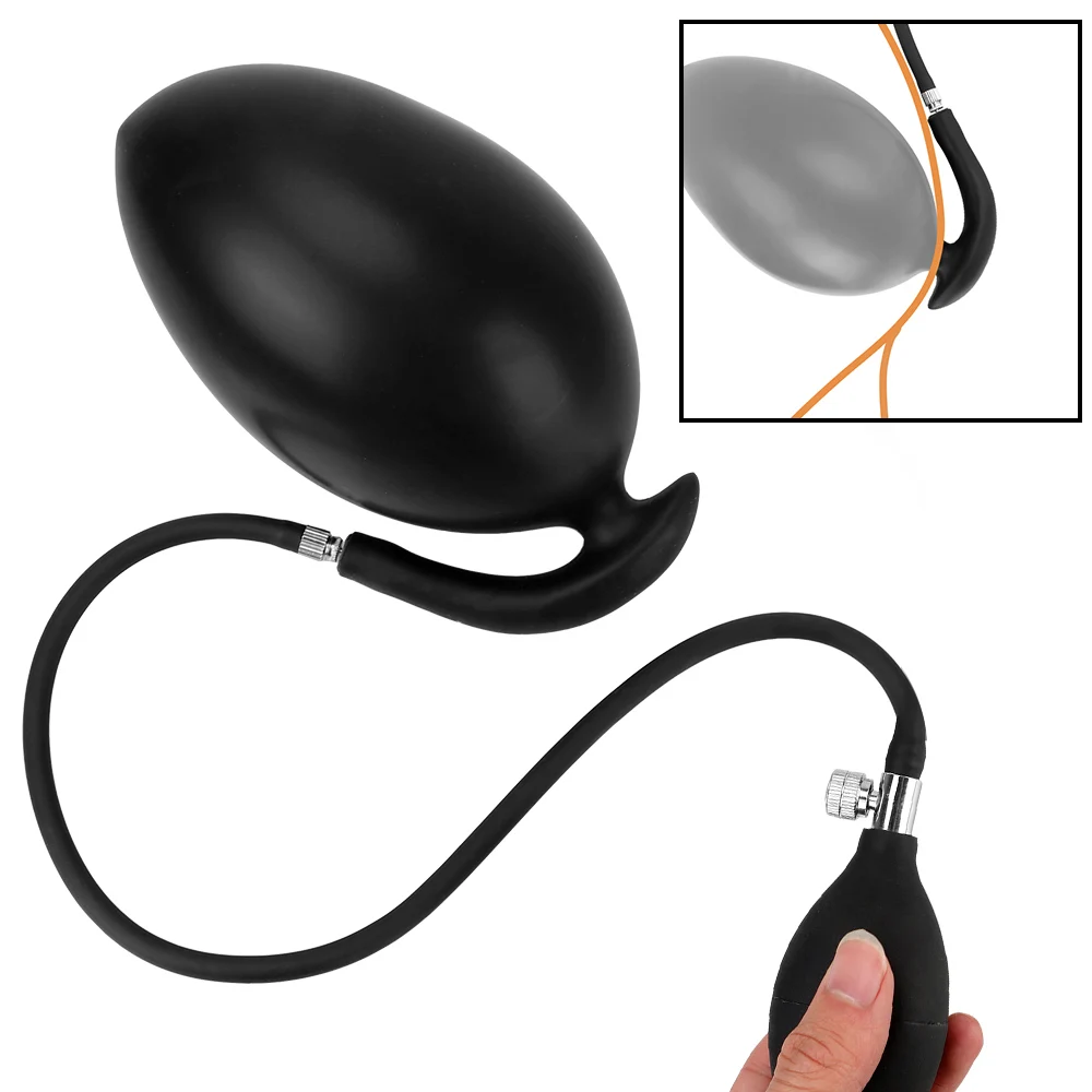 Inflatable Anal Plug Pump Dilator Butt Plug Dildo Prostate Massager Anal Expander Stretcher Adult Products Sex Toys for Women