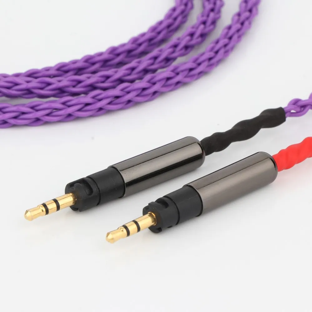 HIFI 3,5/4,4 mm 8 Kerne 7N OCC versilbertes R70X Kopfhörer-Upgrade-Kabel für ATH-R70X R70X R70X5 Kopfhörer – Detail 4