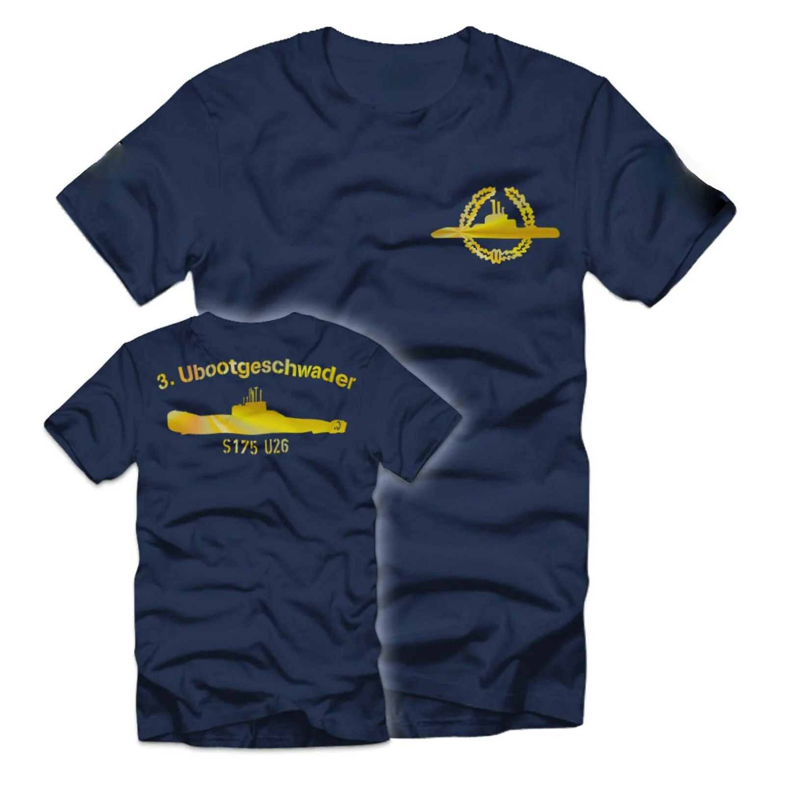 3 ubootgeschwader U26 S175 U-Boat German navies Bundeswehr Men T-Shirt Casual  O-Neck  harajuku  shirts